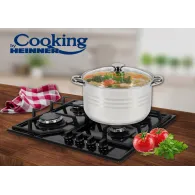 Semioala inox+capac  26x145 cm 7 l myra
material: inox 0.6 Heinner - 1