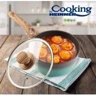 Caserola aluminiu+capac 18 x 8 cm 1.5 l green nature Heinner - 1