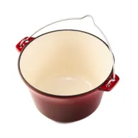 Ceaun din  fonta   emailat  22 x 13 cm  3l 
diametru：22cm Heinner - 1