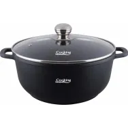 Semioala aluminiu turnat +capac  28 cm x 12.5 cm  6.5 Heinner - 1