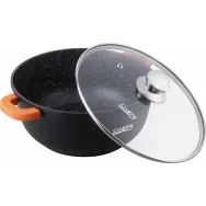 Semioala aluminiu turnat +capac +capac 32 cm x 14.5 cm Heinner - 1