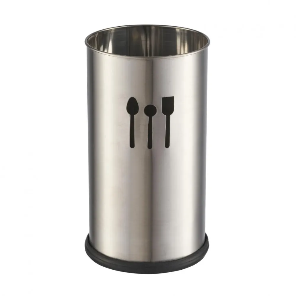 Suport ustensile inox d:10 x 18 cm  material : otel Vanora - 1