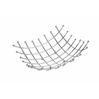 Cos fructe metalic 26x26x9 cm material :otel cromat  greutate : Vanora - 1