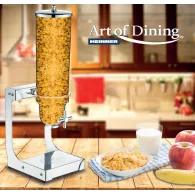 Dispenser cereale inox 3.5 l material inox cu recipient acrilic Heinner - 1