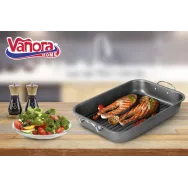 Tava cuptor cu grill 39x29x6 cm   material : otel (carbon Vanora - 1