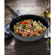 Tigaie delis 24*6.5cm negru material: otel carbon grosime : 0.7mm Vanora - 1