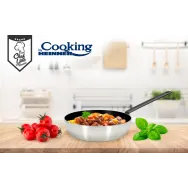 Professional wok pan 28x8 cm
material: pressed aluminum + steel Heinner - 1