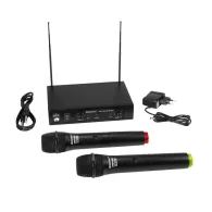 Set microfon de mana dublu wireless omnitronic vhf-102 Omnitronic - 1