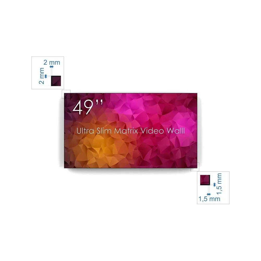 Display 49 swedx ultra matrix videowall full hd bezel 3.5mm Swedx - 1