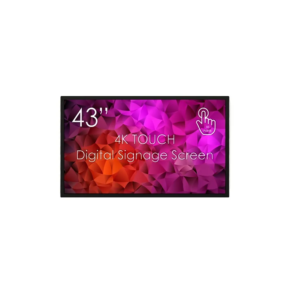Display led 43 cu touch 4k  24/7 profesional swedx sdst43k8-01 Swedx - 1
