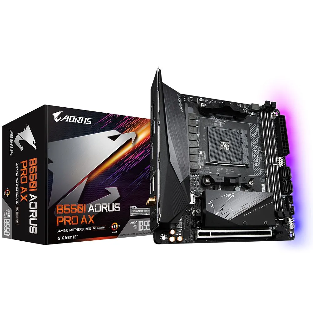 Gigabyte B550I AORUS PRO AX AMD B550 Mufă AM4 mini ITX Gigabyte - 1