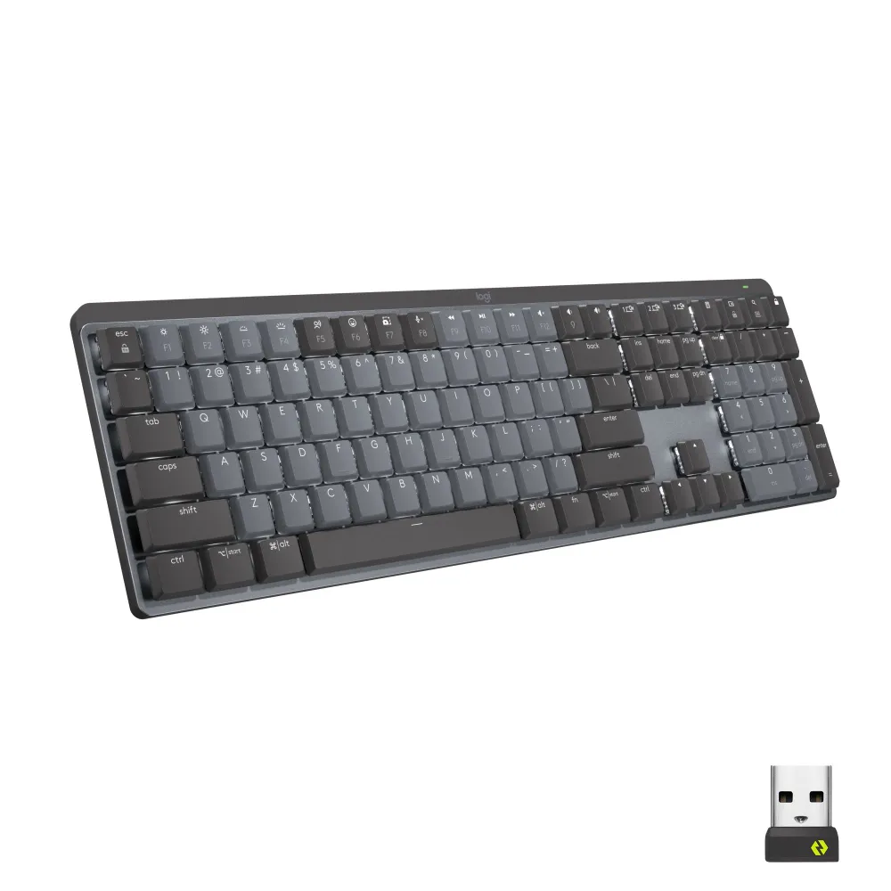 Logitech MX Mechanical tastaturi RF Wireless + Bluetooth QWERTY US Internațional Grafit, Gri Logitech - 1