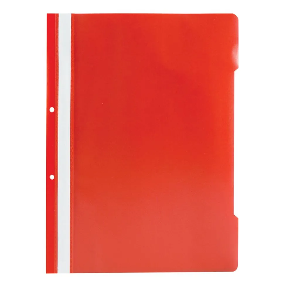 Dosar cu sina si 2 perforatii rosu 50 bucati/set  - 1