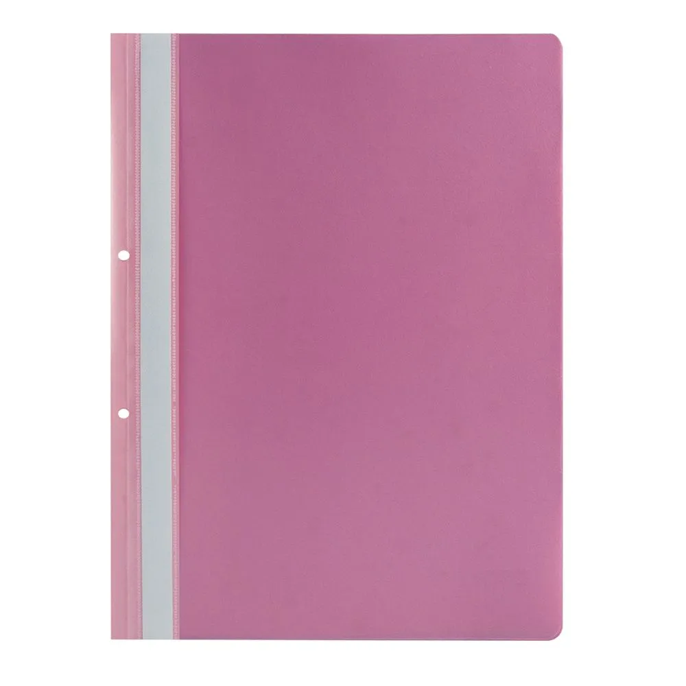 Dosar cu sina si 2 perforatii roz 25 bucati/set  - 1