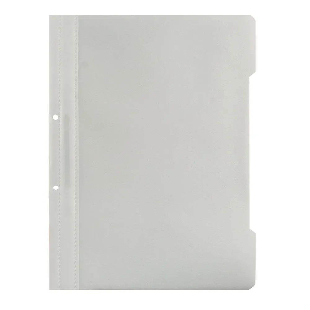 Dosar cu sina si 2 perforatii alb 25 bucati/set  - 1