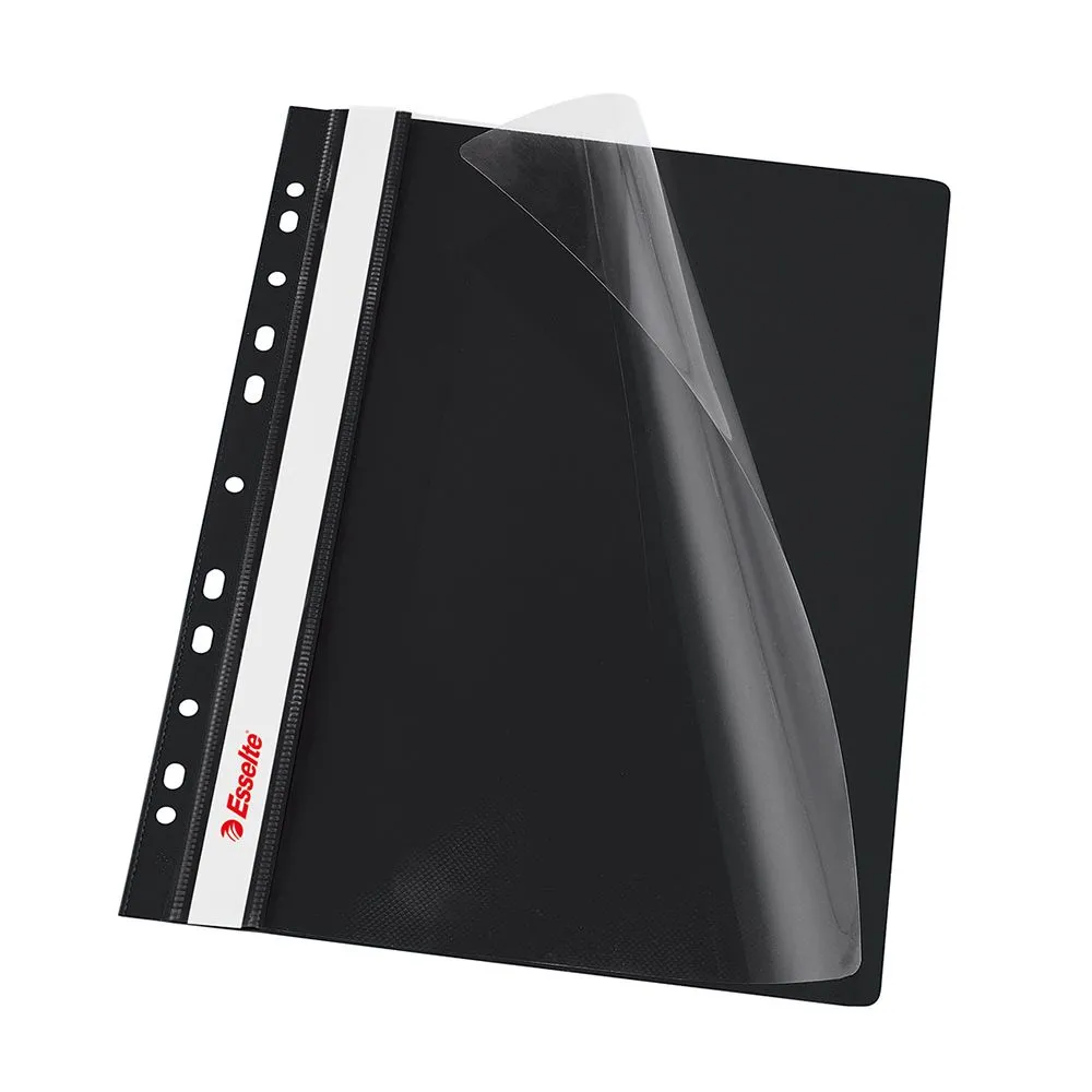 Dosar pp cu multiperforatii esselte vivida a4 negru 10 buc/set Esselte - 1