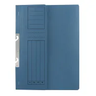 Dosar incopciat 1/2 basic carton albastru 10 bucati/set  - 1