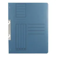 Dosar incopciat 1/1 basic carton albastru 10 bucati/set  - 1