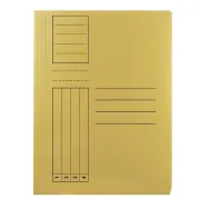 Dosar plic basic carton galben 10 bucati/set  - 1