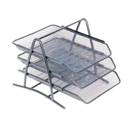 Set 3 tavite pentru documente mesh memoris-precious metal argintiu Memoris-precious - 1