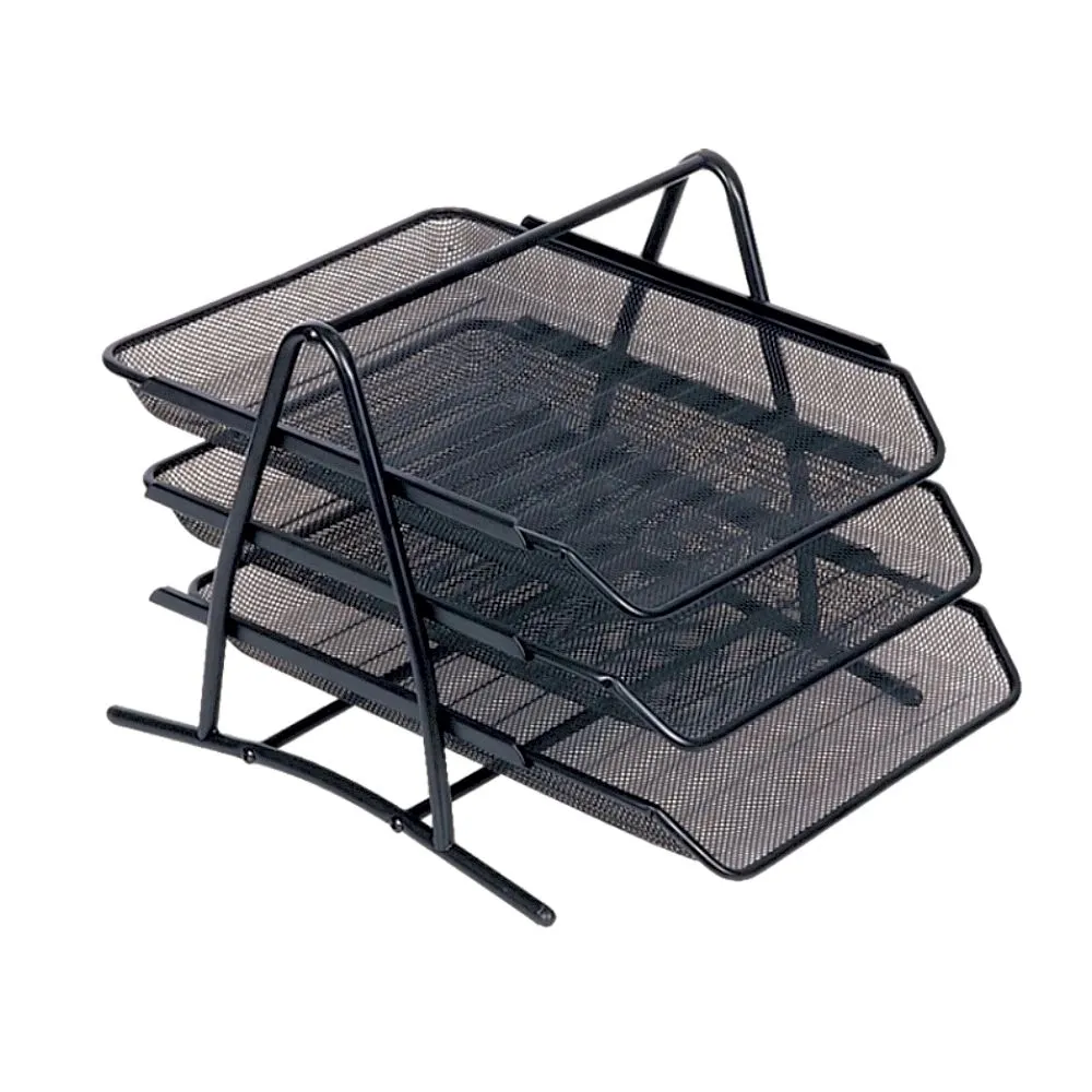 Set 3 tavite pentru documente mesh memoris-precious metal negru Memoris-precious - 1