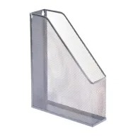 Suport vertical pentru documente mesh metalic argintiu  - 1