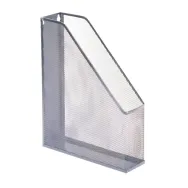 Suport vertical pentru documente mesh metalic argintiu  - 1