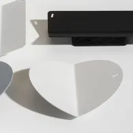 Suport accesorii birou spin slide circle metal-lemn alb Spin - 1