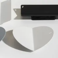 Suport accesorii birou spin slide circle metal-lemn alb Spin - 1