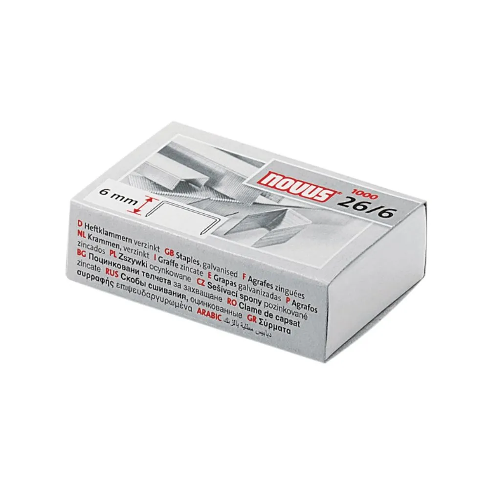 Capse novus 26/6 1000 bucati/cutie Novus - 1