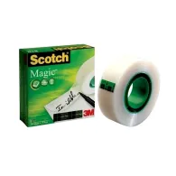 Banda adeziva scotch magic 19 mm x 33 m 6 role + 2 gratis Scotch - 1