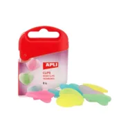 Clipsuri din plastic apli tip inima 8 bucati/set Apli - 1