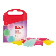 Clipsuri din plastic apli tip floare 8 bucati/set Apli - 1
