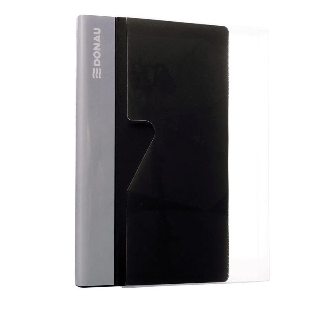 Clasor pentru carti de vizita donau 120 carti vizita negru Donau - 1