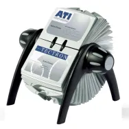 Visifix flip durable rotativ 400 carti de vizita negru Durable - 1