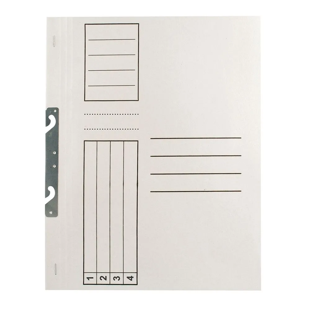 Dosar incopciat standard 1/1 alb  - 1