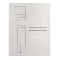 Dosar cu sina carton alb 25 bucati/set  - 1