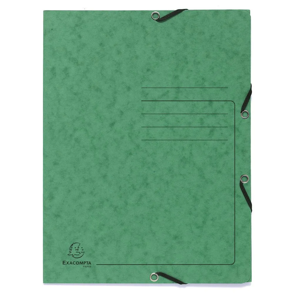 Dosar plic cu elastic exacompta carton verde Exacompta - 1