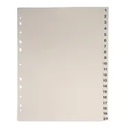 Separatoare noki din plastic cu index 1-20 Noki - 1