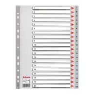 Index din plastic esselte a4 index 1-20 Esselte - 1