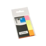 Index a-series autoadeziv hartie  20 x 50 mm 4 culori/set 40 file/culoare A-series - 1