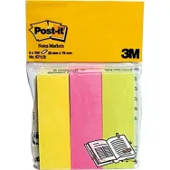 Page marker post-it neon 3 culori 25 x 76 mm 300 file Post-it - 1