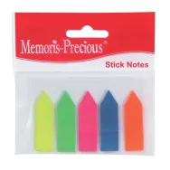 Index memoris - precious autoadeziv plastic forma sageata  12 x 45 mm 5 culori/set 25 file/culoare Memoris-precious - 1