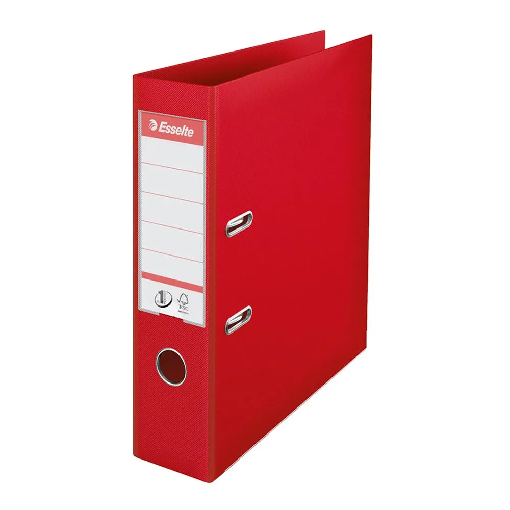 Biblioraft esselte no.1 power pp/pp a4 75 mm rosu Esselte - 1