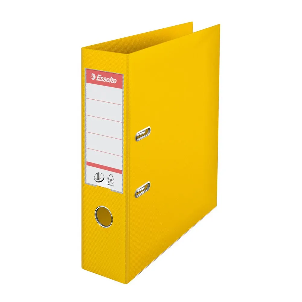 Biblioraft esselte no.1 power pp/pp a4 75 mm galben Esselte - 1