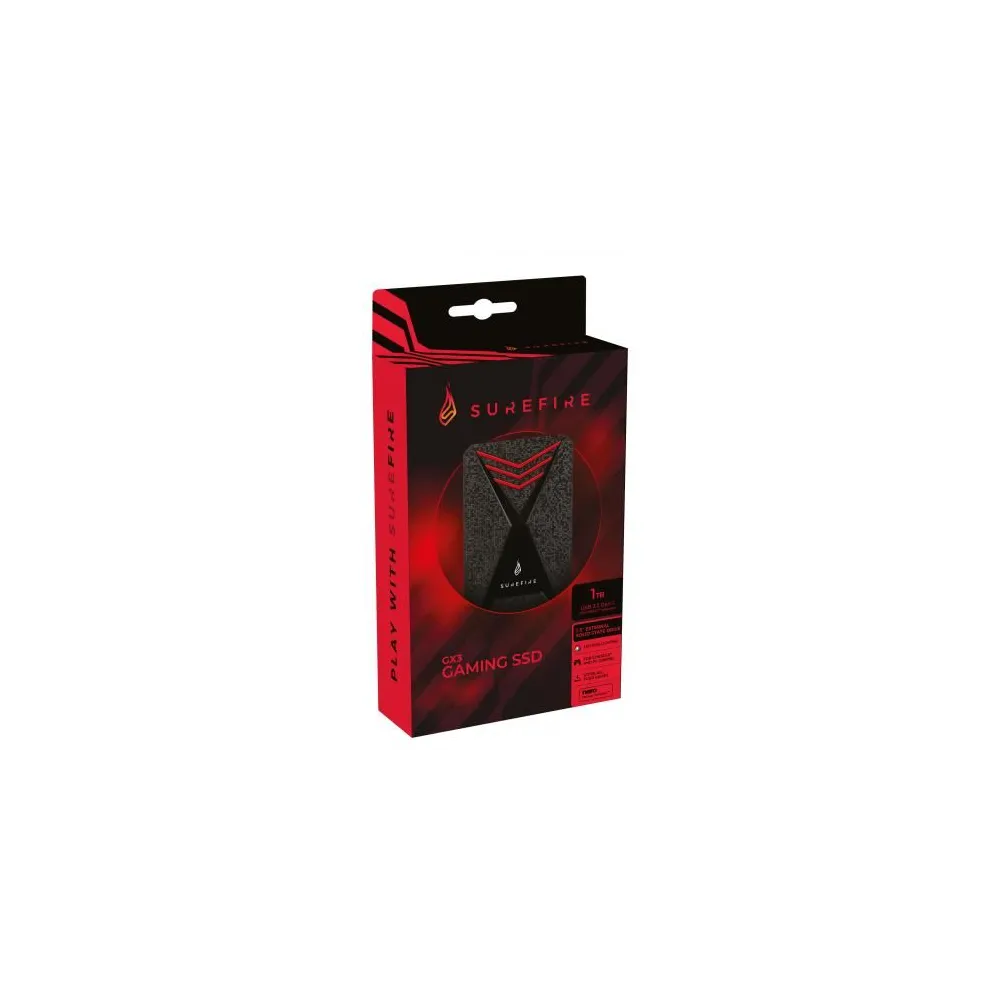 Surefire gx3 gaming ssd usb 3.2 gen 1 1tb black Surfire - 1