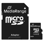 Mediarange micro sdhc 64gb class 10 with sd adapter Mediarange - 1