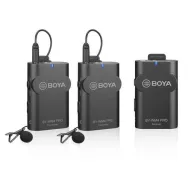 Boya by-wm4 pro-k2 dual linie wireless 2.4ghz cu 2 microfoane lavaliera (2tx+rx) dslr siamp smartphone Boya - 1