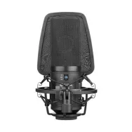 Boya by-m1000 microfon xlr wide studio condenser cu shockmount si pop filter Boya - 1