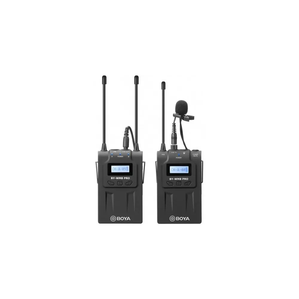 Boya by-wm8 pro-k1 linie wireless uhf cu lavaliera (tx+rx) Boya - 1